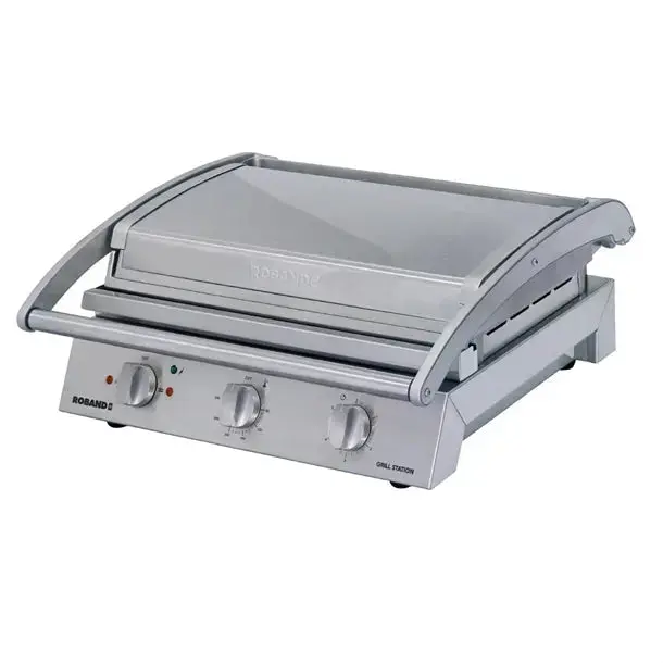 Roband Gsa810R 8-Slice Grill Station – Ribbed Upper & Smooth Lower Plates 1