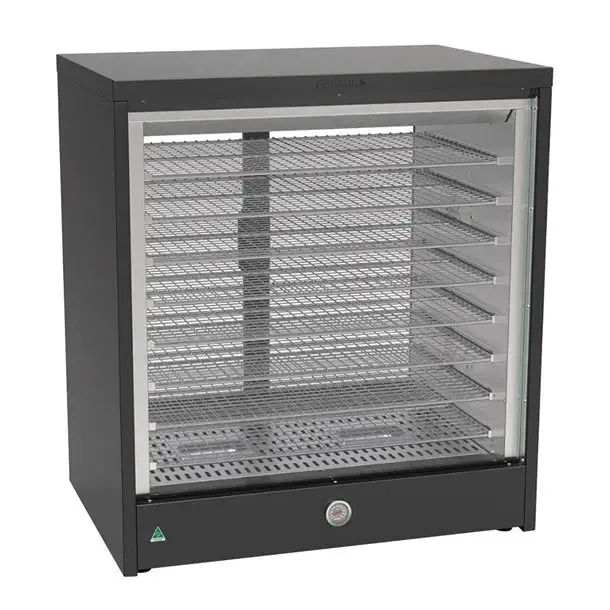 Roband Heat 'N' Hold Fixed-Glass Display Side – Black Frame (Commercial) 1
