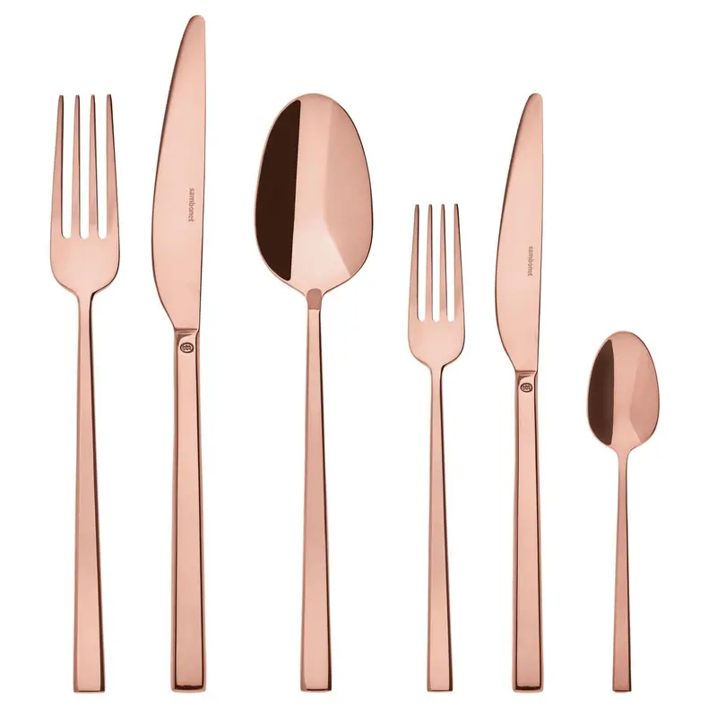 Sambonet Rock Pvd Copper-Plated Stainless Steel Cutlery Set (36-Piece) 1