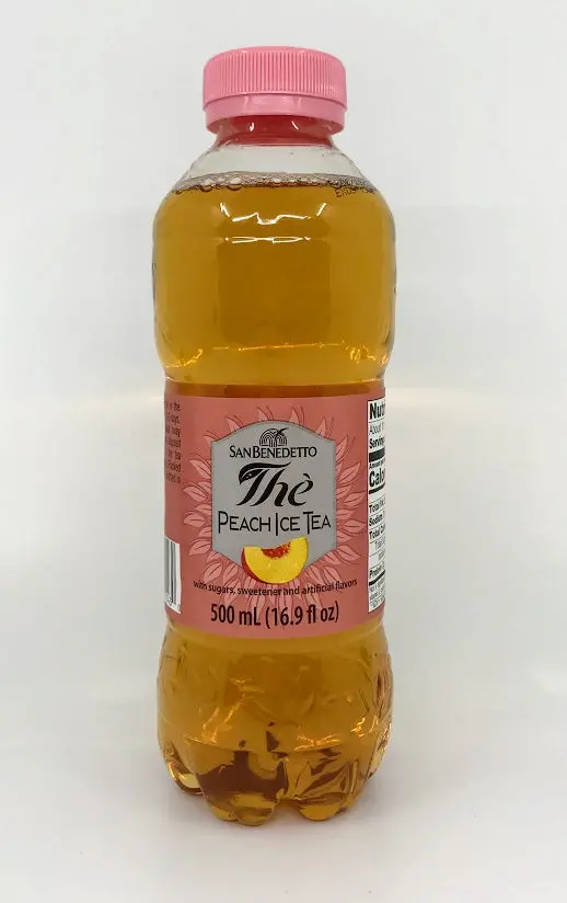 San Benedetto Peach Iced Tea – 500Ml Bottle (16.9 Fl Oz) 1