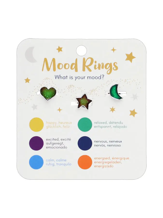 Set Of Three Color-Changing Mood Rings 1