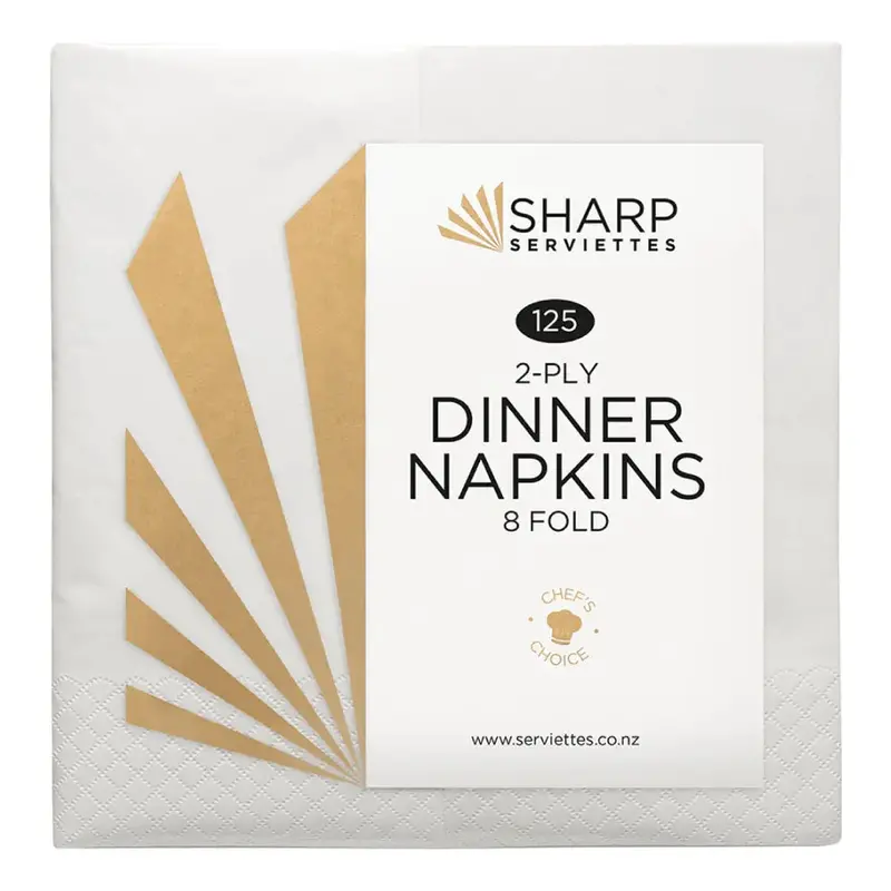 Sharp Dinner Napkins – 2-Ply, 8-Fold, 7-Color Assortment 1