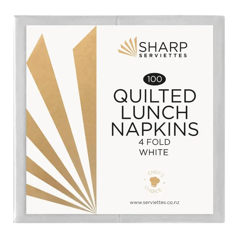 Sharp Quilted Lunch Napkins – 4-Fold 1