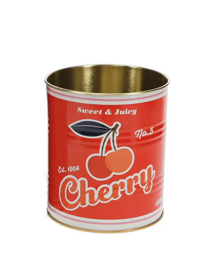 Small Cherry-Shaped Storage Tin 1
