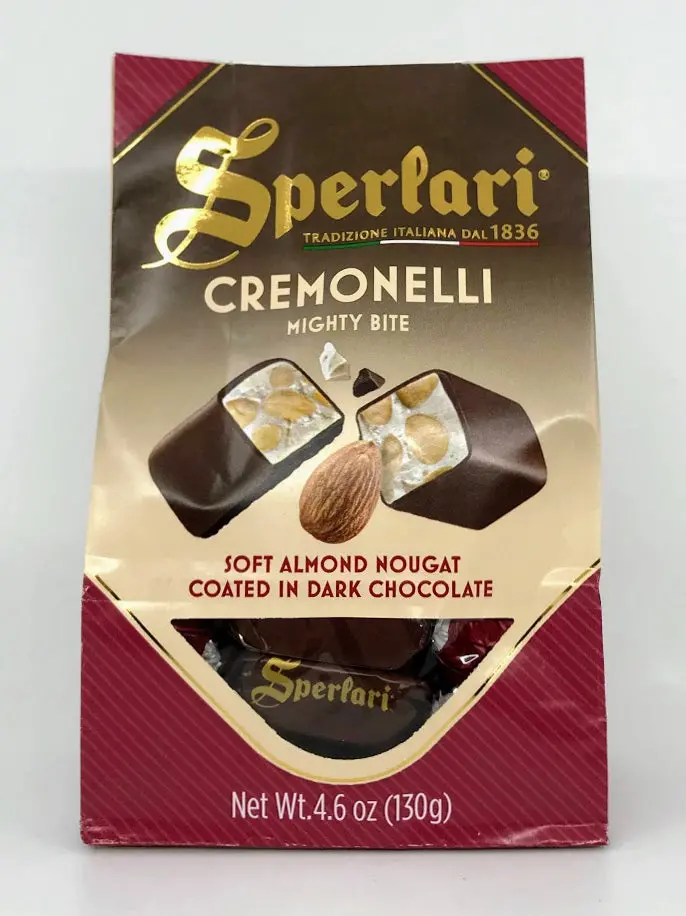 Sperlari Cremonelli Mighty Bite Dark Chocolate Nougat – 130G Energy-Rich Snack 1