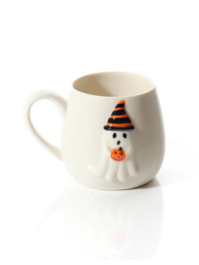 Spooky Ghost-Themed Ceramic Mug For Halloween 1