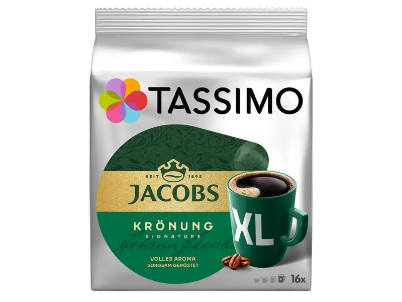 Tassimo Jacobs Kronung Xl Coffee Capsules – 16-Capsule Pack 1