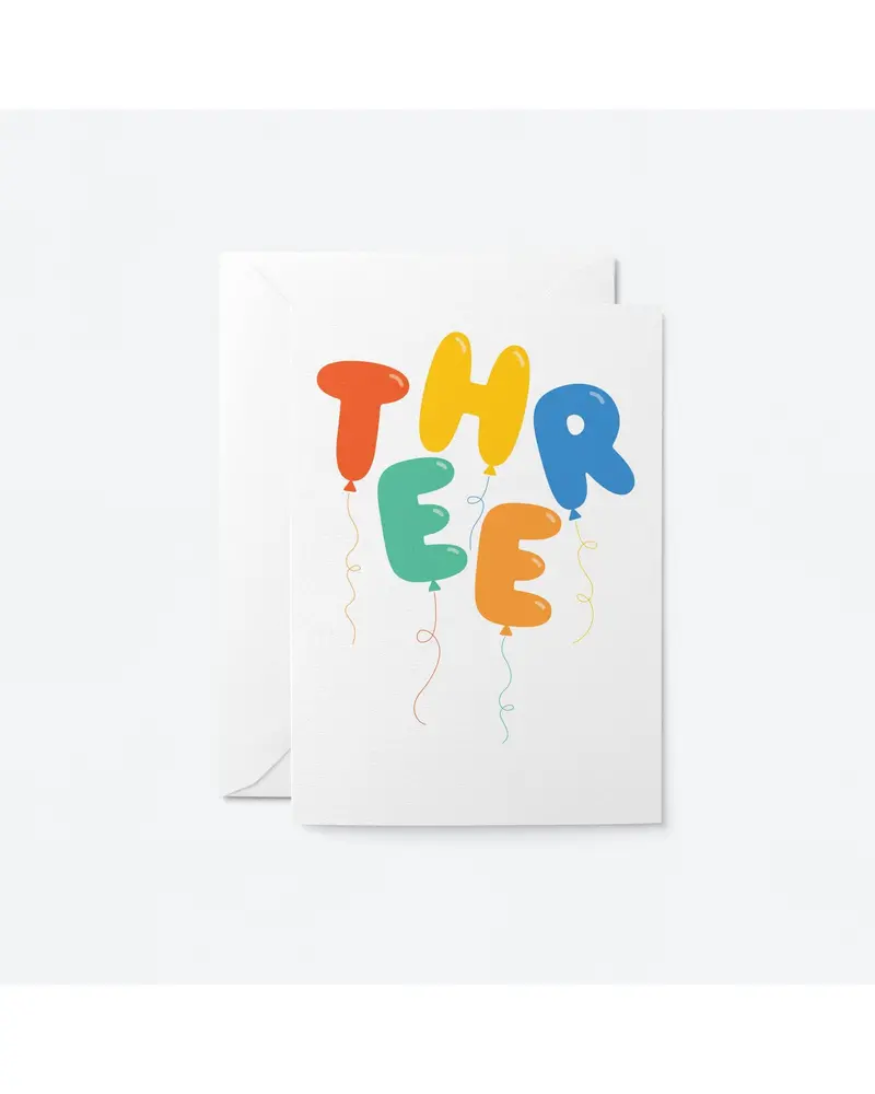 Third Birthday Greeting Card – 3Rd Year Keepsake 1