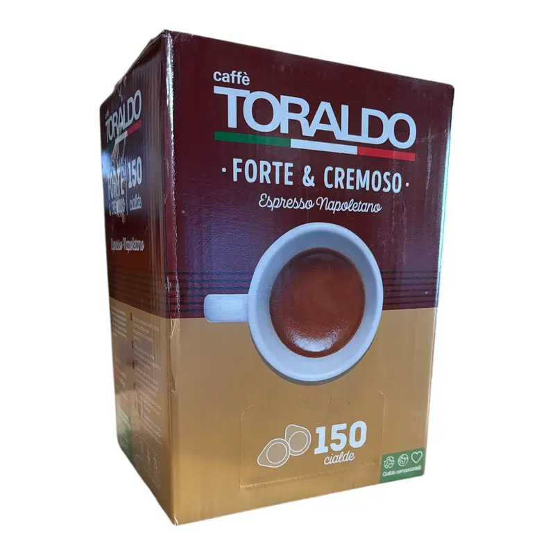 Toraldo Forte E Cremoso Espresso Pods – Rich & Creamy, 150 Capsules 1