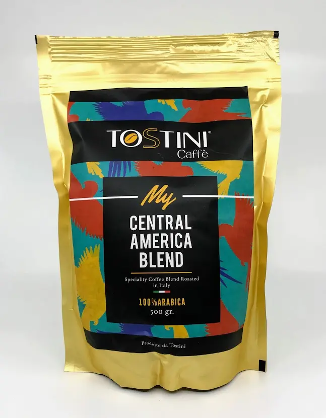 Tostini Caffe' Central America Arabica Coffee Beans – 500G Whole Bean Blend 1