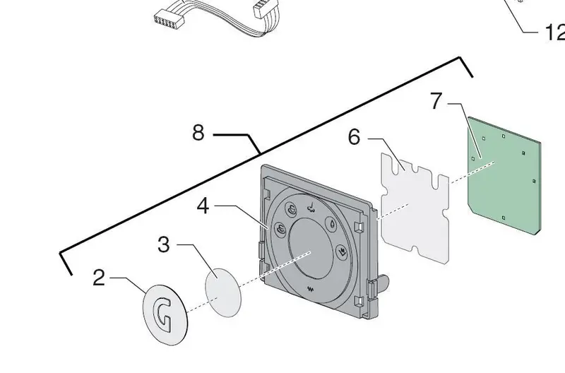 Touchpad Assembly For Gaggia Baby Twin – Oem 8332030000 1