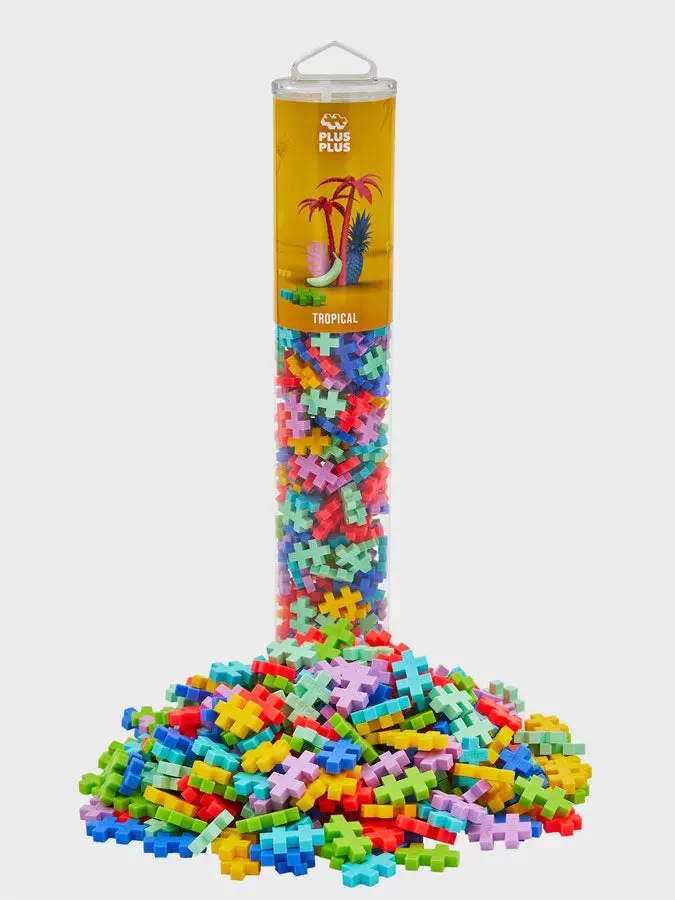 Tropical-Themed Large Puzzle Tube – Exotic Pattern Challenge 1