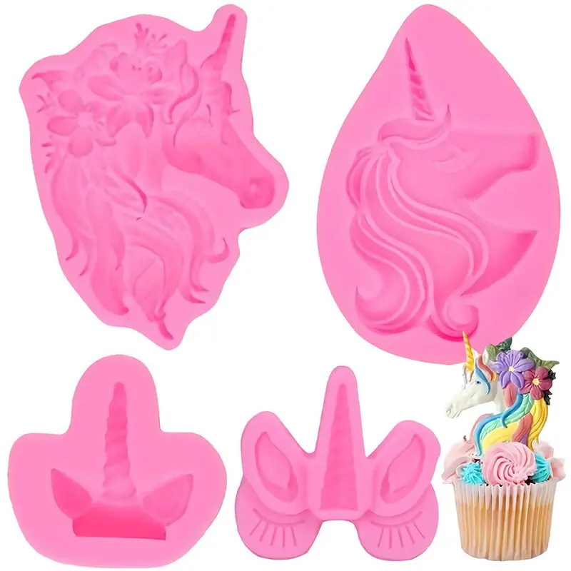 Unicorn-Shaped Food-Grade Silicone Molding Tray 1