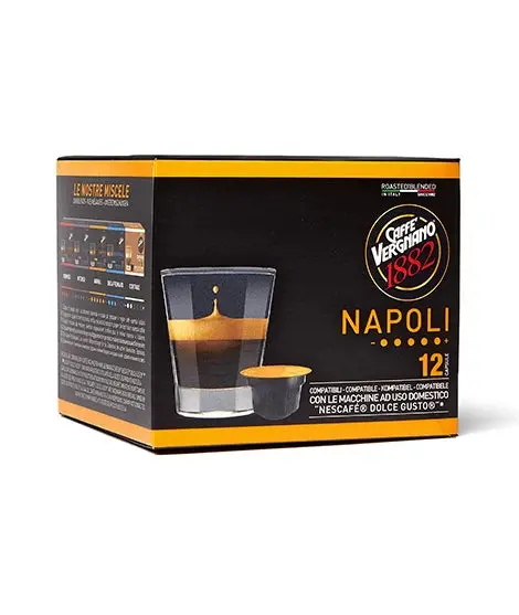 Vergnano Atlantis Napoli Espresso Capsules For Dolce Gusto (12-Pack) 1