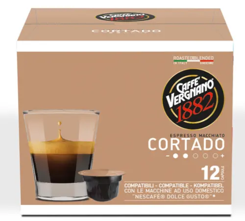 Vergnano Dolce Gusto Atlantis Cortado Soluble Coffee – 12 Sachets 1