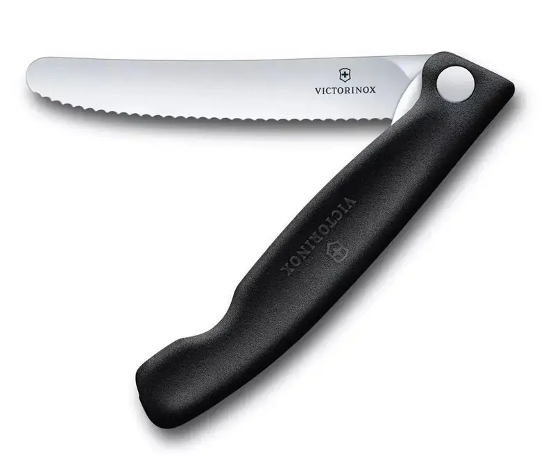 Victorinox Foldable Paring Knife – 11 Cm Wavy Edge, Swiss Classic Series 1
