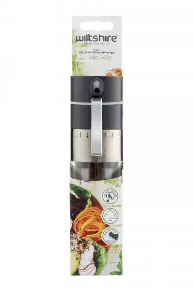 Wiltshire 2-In-1 Adjustable Vinegar And Oil Sprayer Dispenser 1
