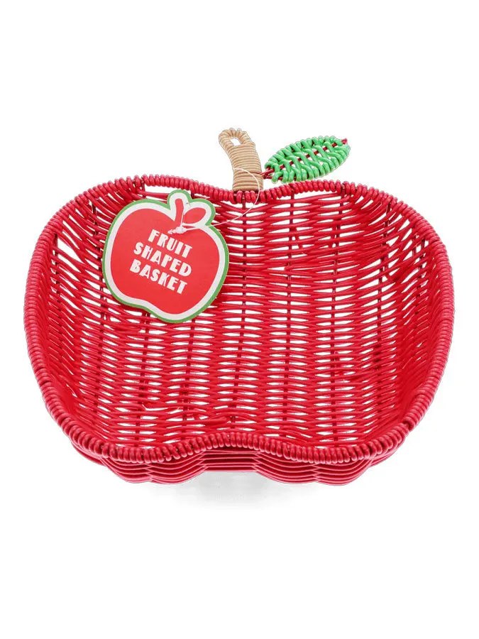 Woven Apple-Shaped Summer Fruit Basket 1